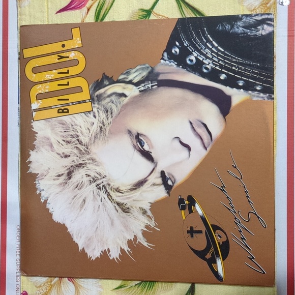 Billy Idol – Whiplash Smile - Vinyl LP 1986 - Printed Inner Sleeve - EX/VG+ - Picture 2 of 7